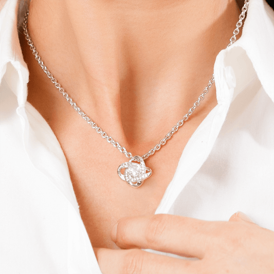 Love Knot Necklace For Daughter - Birthday, Graduation, Just Because Gift