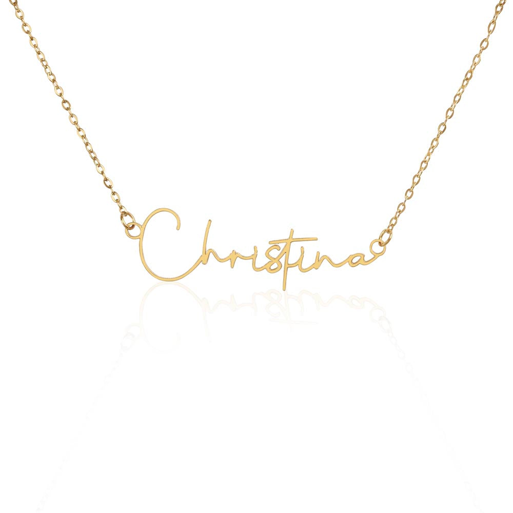 Charming Signature Name Necklace For Her