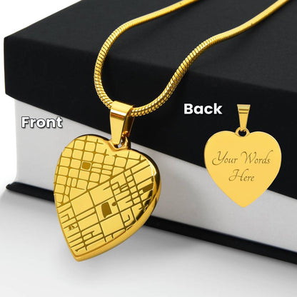 Wherever You Go – Personalized Map Necklace for Daughter