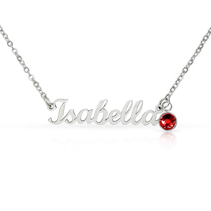 Personalized Name & Birthstone Necklace for Daughter from Dad – From the Moment I First Held You