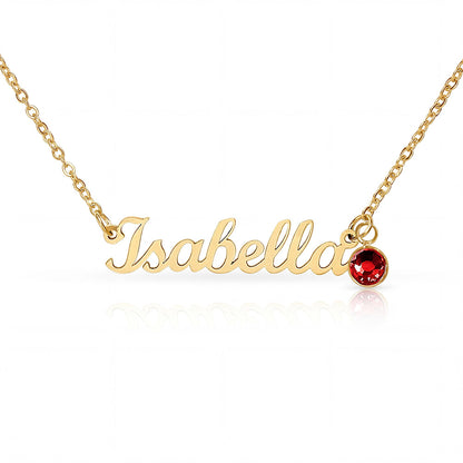 Personalized Name & Birthstone Necklace for Daughter from Dad – From the Moment I First Held You