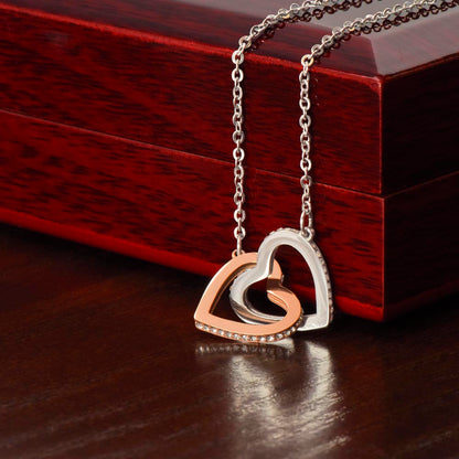 Beautiful Interlocking Hearts Necklace For Her