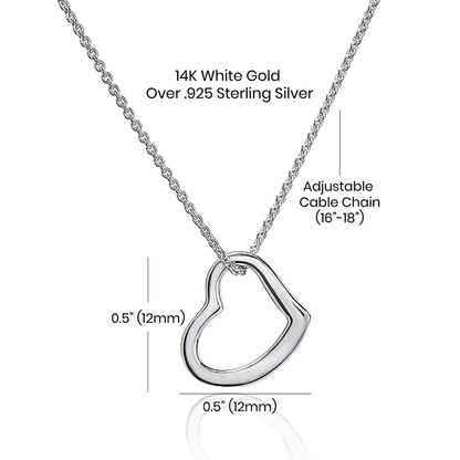 Delicate Heart Necklace For Her