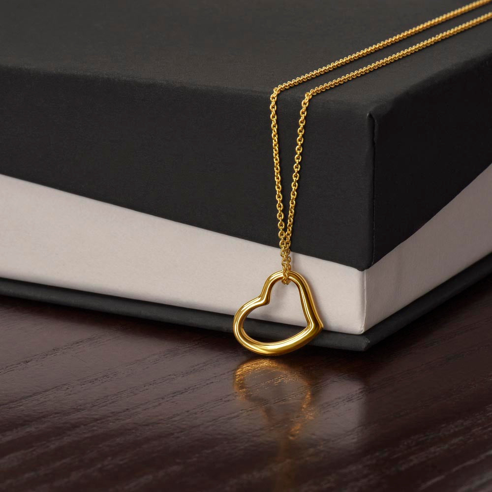 Delicate Heart Necklace For Her