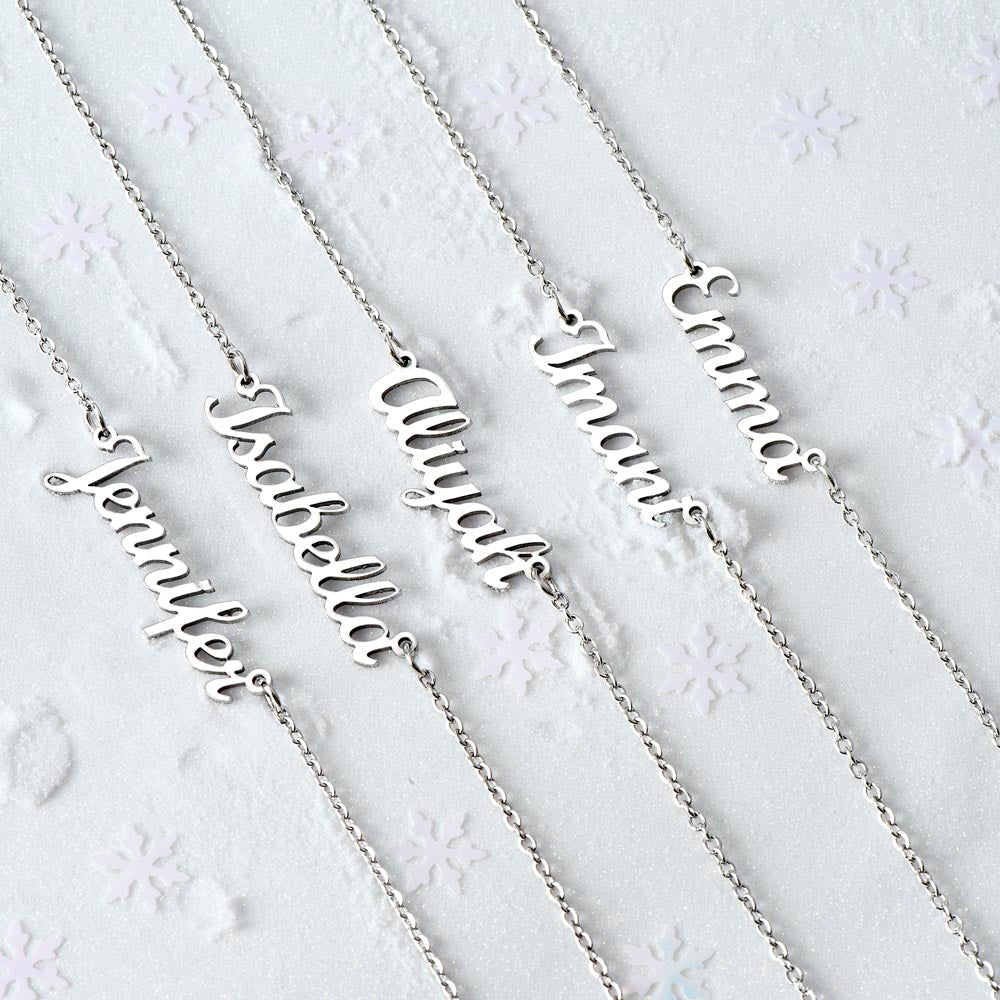 Personalized Name Necklace for Daughter from Dad – From the Moment I First Held You