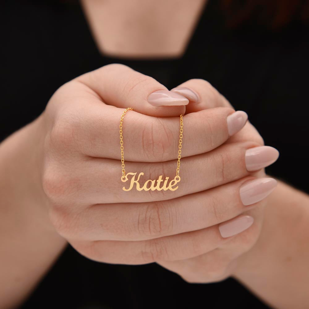 Personalized Name Necklace for Daughter from Dad – From the Moment I First Held You