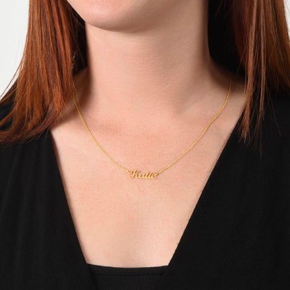 Personalized Name Necklace for Daughter from Dad – From the Moment I First Held You