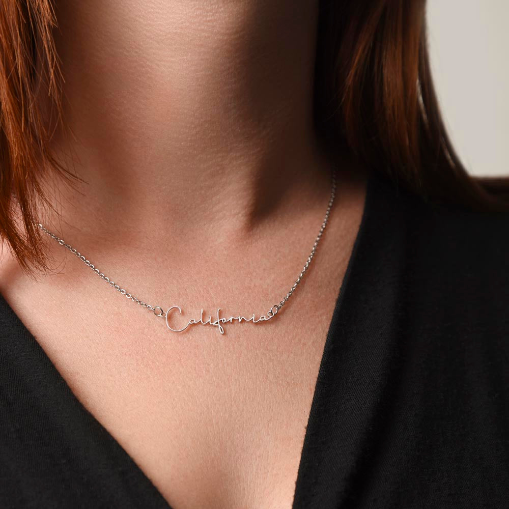 Charming Signature Name Necklace For Her