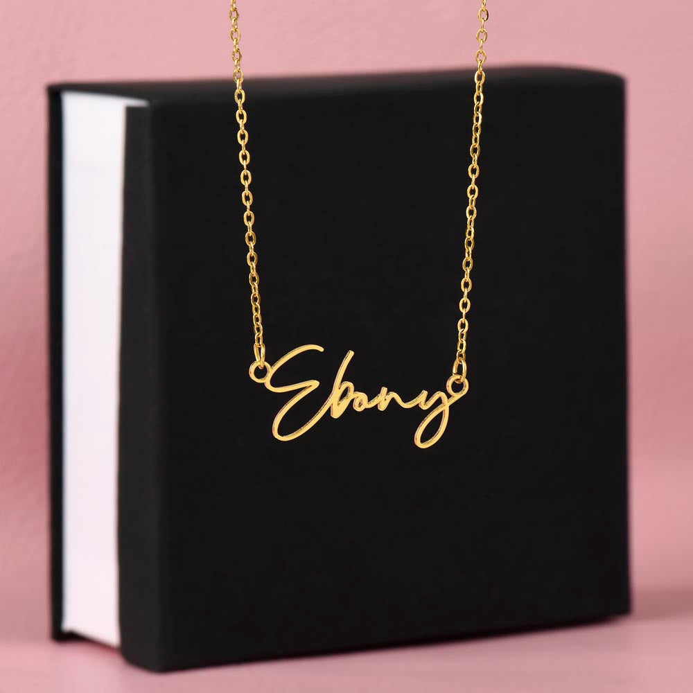 Charming Signature Name Necklace For Her