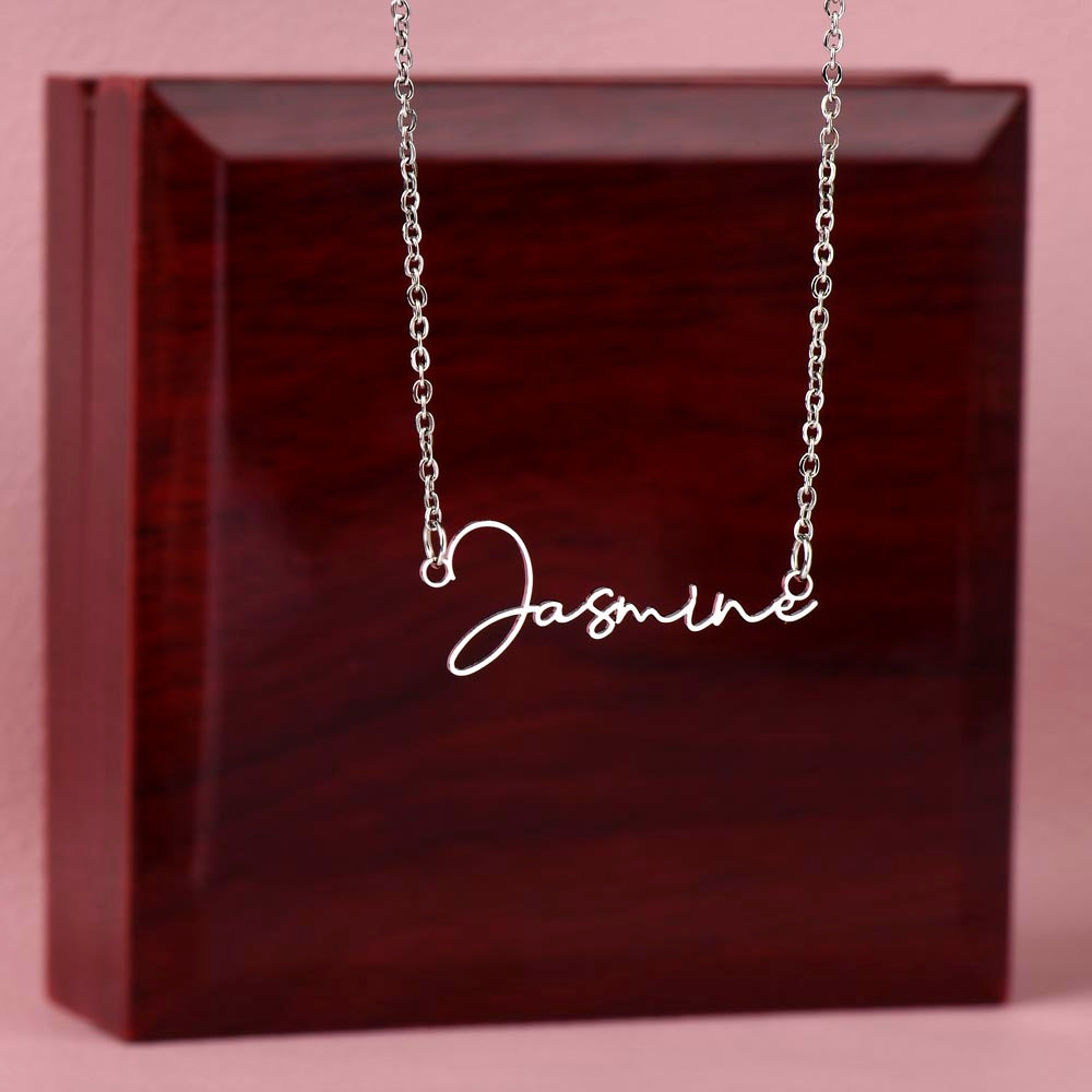 Charming Signature Name Necklace For Her