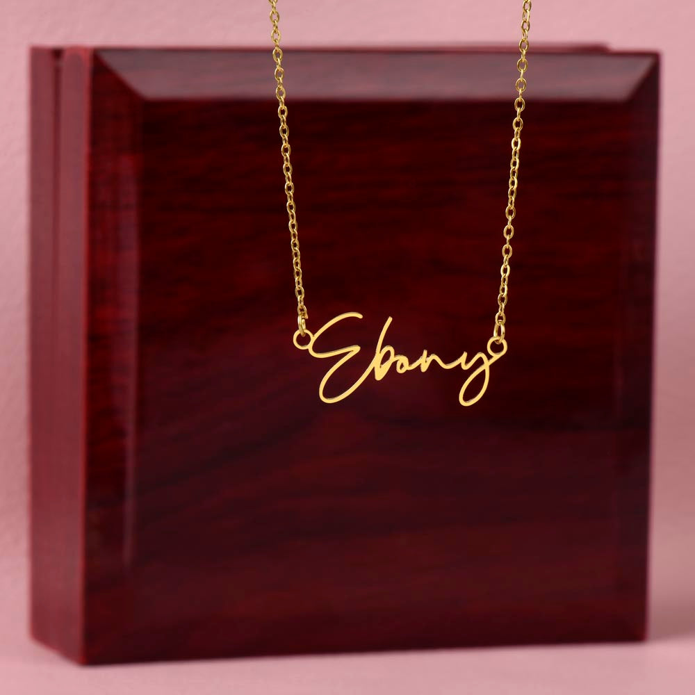Charming Signature Name Necklace For Her