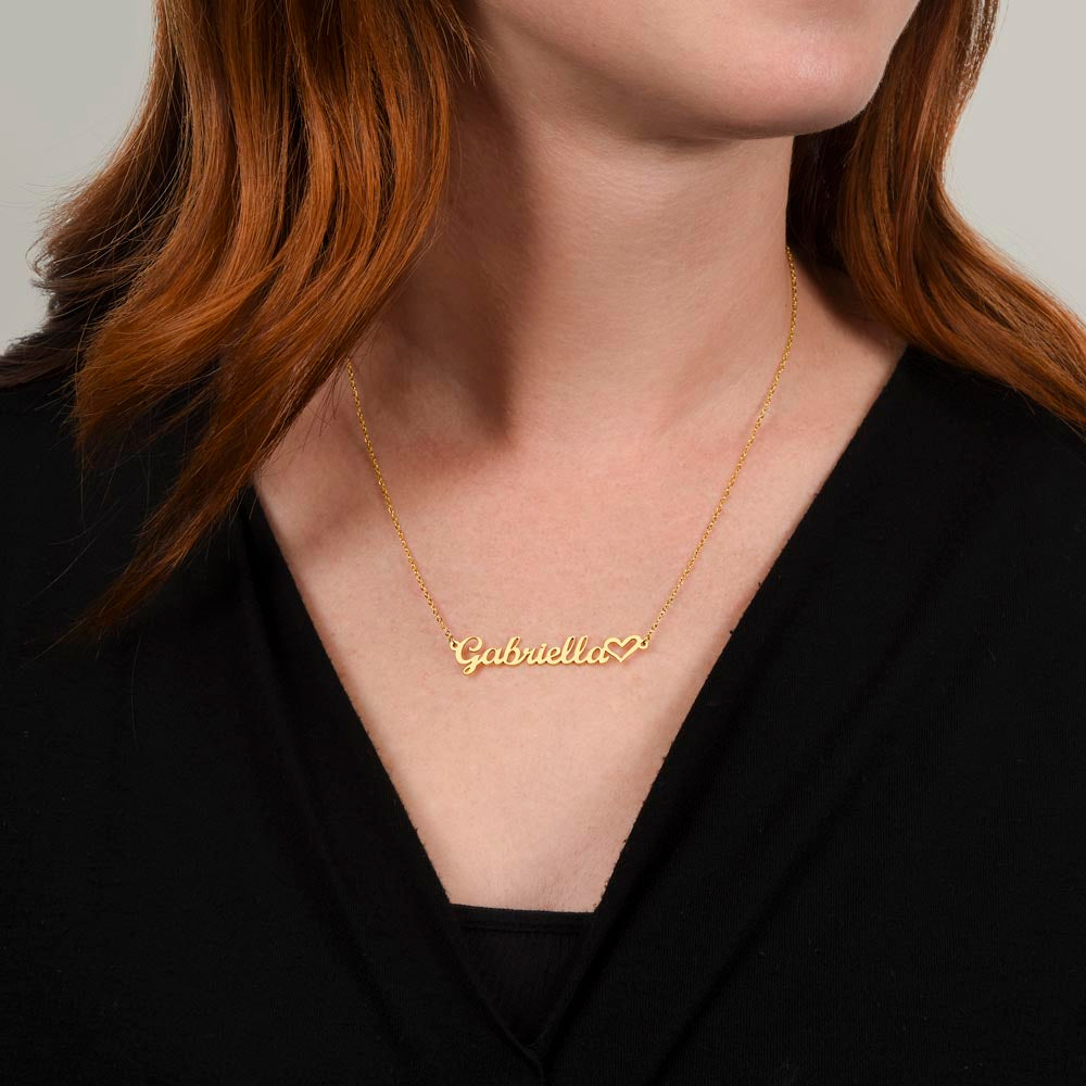 Personalized Name Necklace for Daughter – "From the Moment I First Held You" Gift from Mom