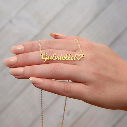 Personalized Name Necklace for Daughter – "From the Moment I First Held You" Gift from Mom