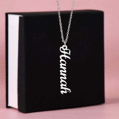 Beautiful Vertical Name Necklace Gift For Her