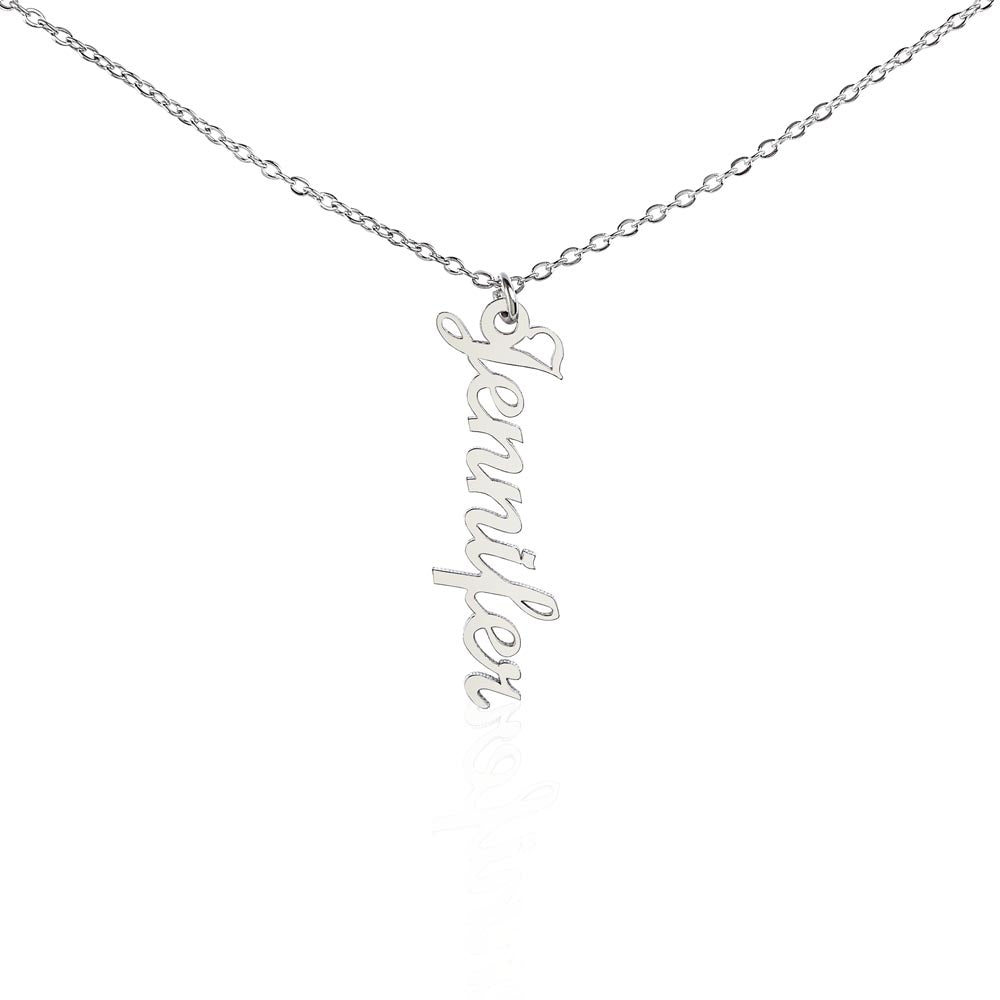 Beautiful Vertical Name Necklace Gift For Her