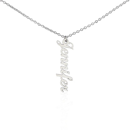 Beautiful Vertical Name Necklace Gift For Her