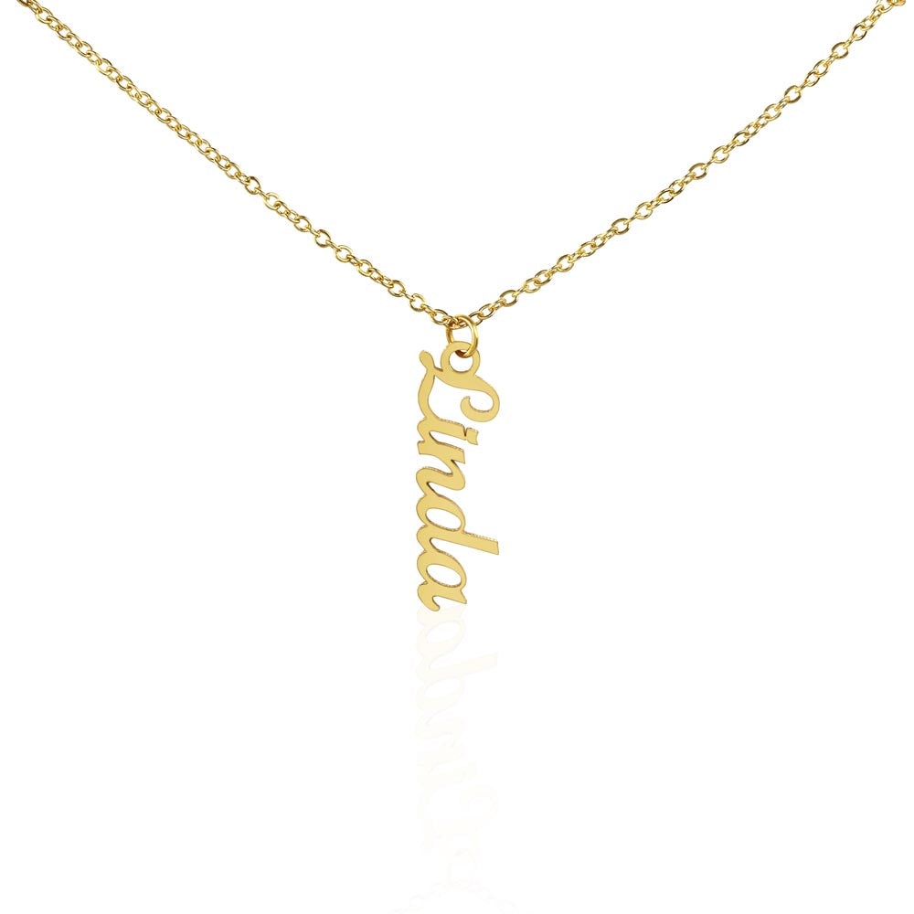 Beautiful Vertical Name Necklace Gift For Her