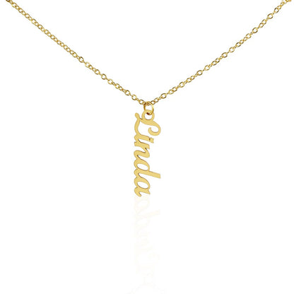 Beautiful Vertical Name Necklace Gift For Her