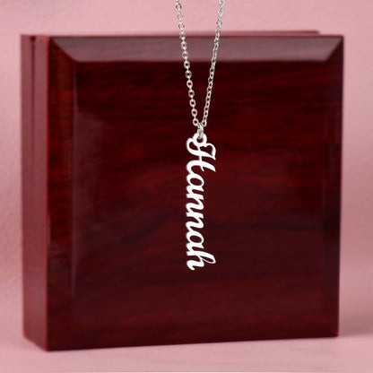 Beautiful Vertical Name Necklace Gift For Her