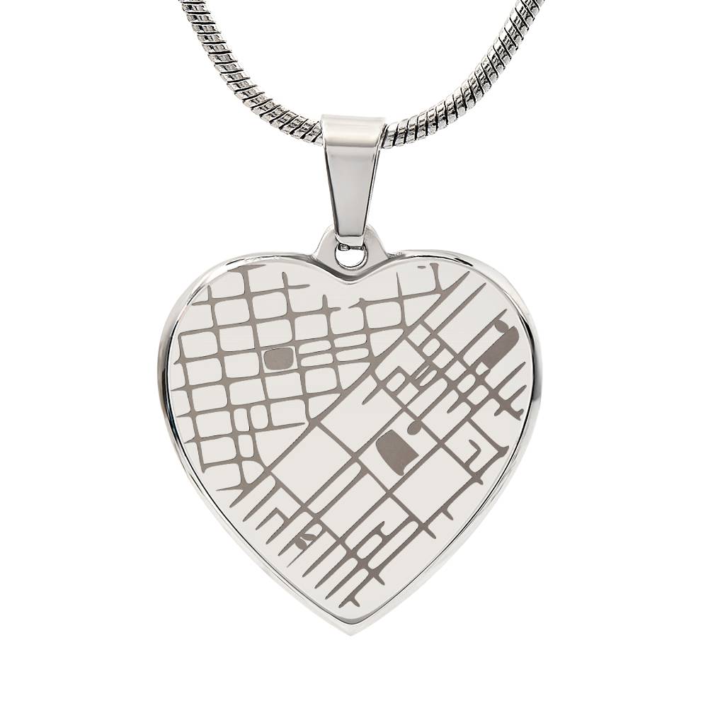 Wherever You Go – Personalized Map Necklace for Daughter