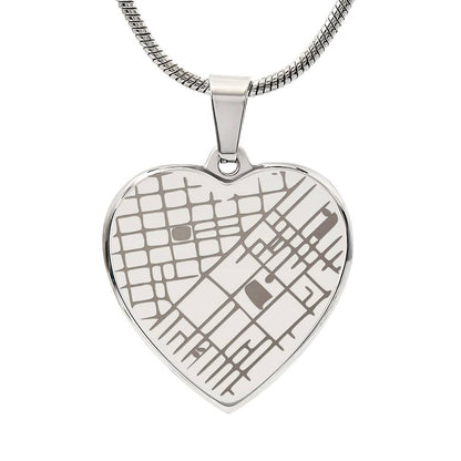 Wherever You Go – Personalized Map Necklace for Daughter