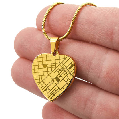 Wherever You Go – Personalized Map Necklace for Daughter