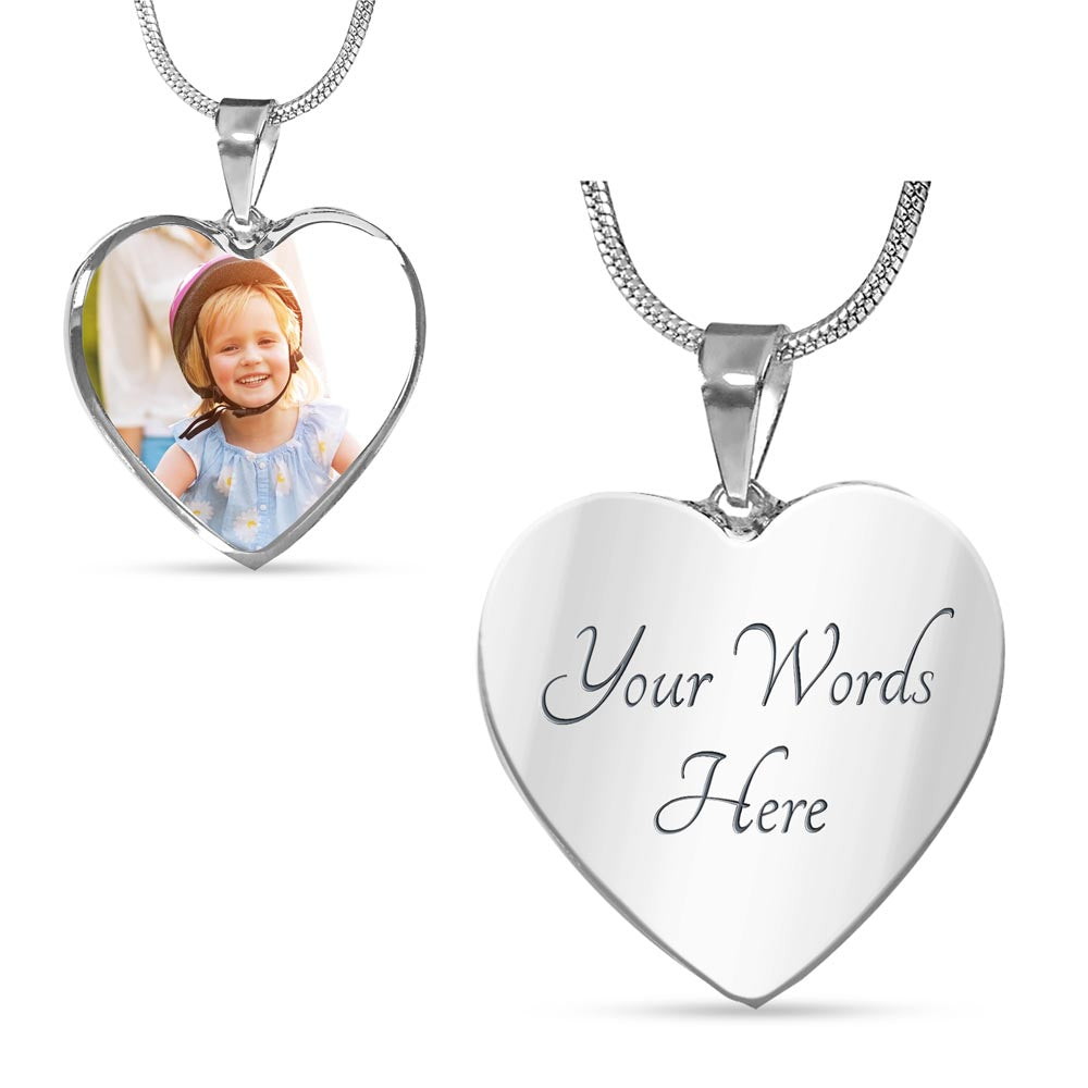 Together Since – Custom Photo & Engraved Heart Necklace